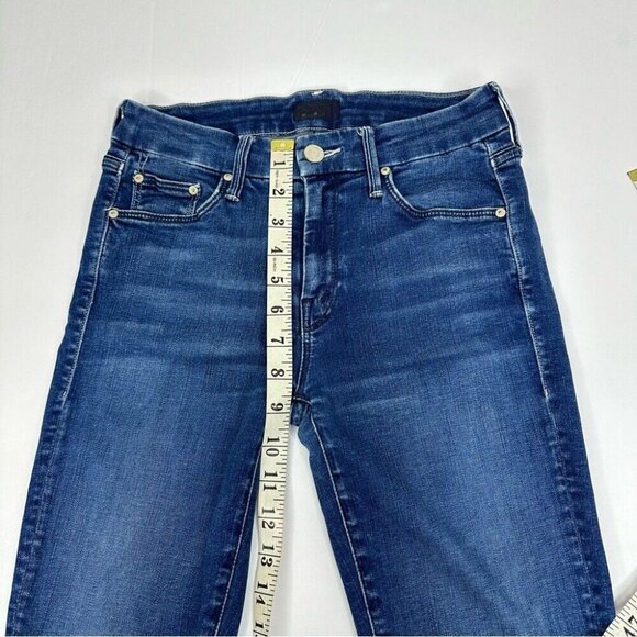 Mother Denim Women’s Looker Ankle Fray Fast Times Skinny Designer Jeans W24/L26 - Picture 10 of 12